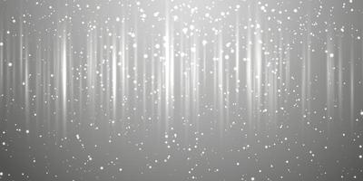 Abstract banner with silver sparkles vector