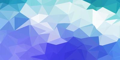 Blue green low poly abstract banner vector