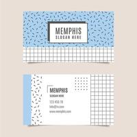 Original business card with lines and squares vector