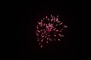 Pink Firewrorks in the Sky photo