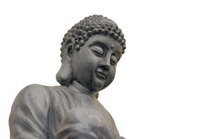 primer plano de la escultura de buda zen japonés foto