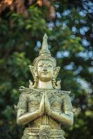 Thai Golden Angel Statue in thailand photo