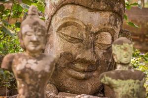 Stone Buddha statues photo