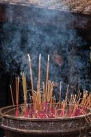 Burn incense photo