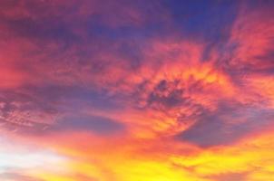 Horizontal Colorful sunset background photo