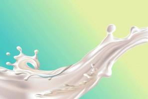 Milk splashes on gradient vector