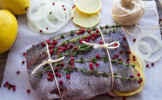 rainbow trout for baking photo
