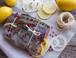 rainbow trout for baking photo