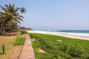 Tropical beach in Sri Lanka photo