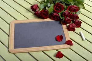 slate and roses