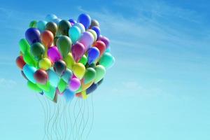 Group of colorful balloons photo