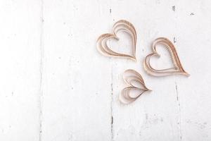 Heart-shaped cutout St Valentines hearts photo