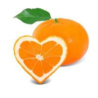 corazón de mandarina foto
