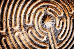 wooden maze photo