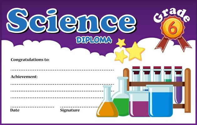 Science diploma certificate 