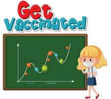 Coronavirus flatten the curve illustration vector