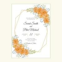 Rustic wedding invitation card  vector