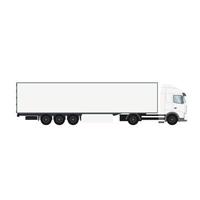 Cargo Container Trailer Truck vector