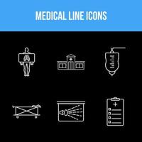 paquete de iconos médicos vector