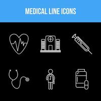 Medical icon set vector