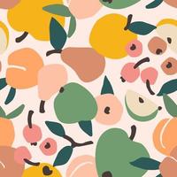 Seamless Pattern with Fruits vector