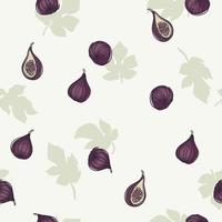 Seamless Pattern with Figs  vector