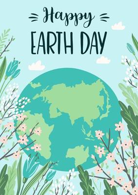 Earth Day Save Nature Poster 1361751 Vector Art at Vecteezy