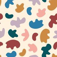  Simple seamless pattern with abstract shapes vector