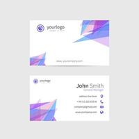 Abstract business card template vector