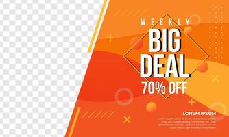 Abstract big sale banner template vector