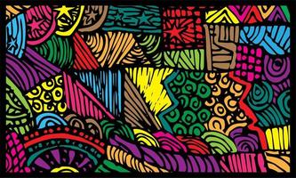Fondo de banner abstracto de arte colorido vector