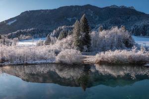 Winter landscape in the Alps