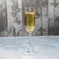 Glass of champagne photo