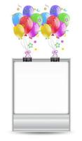 Simple celebration frame template  vector