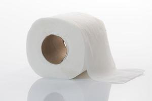 Roll of toilet paper. 