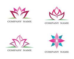 Lotus symbol set vector