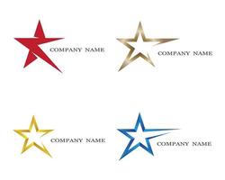 Star logo design set vector