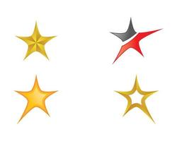 Star icon set vector