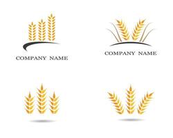 Wheat symbol set vector