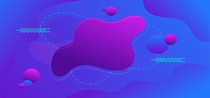 Liquify Fluid Color Banner Background vector