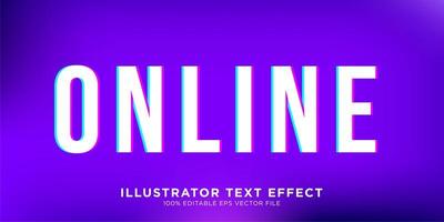 Text Effect Illustrator Style Effect  vector