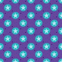 Blue stars seamless pattern background  vector