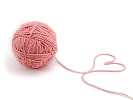 Ball of knitting yarn photo