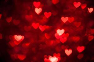 red bokeh of hearts background