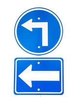 Turn right traffic sign photo