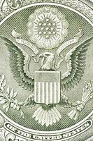 Eagle on the dollar bill, macro