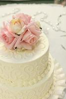 detail of wedding cake photo