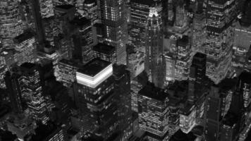 Fondo de paisaje urbano histórico. edificios del horizonte de la ciudad de nueva york video
