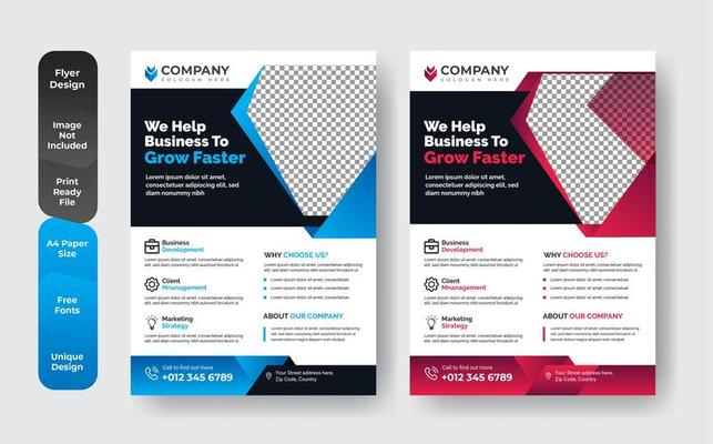 Business Book Cover Design Template Set