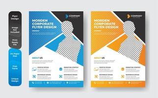 Business Flyer Corporate Template Set  vector